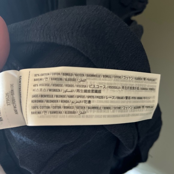 Hollister Navy Blue, Lace Top flowy bottom Tank - Picture 4 of 5